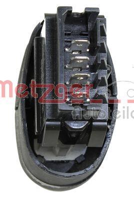 Interrupteur, chauffage de vitre arrière (Interrupteur de dégivrage) METZGER ref. 0916599